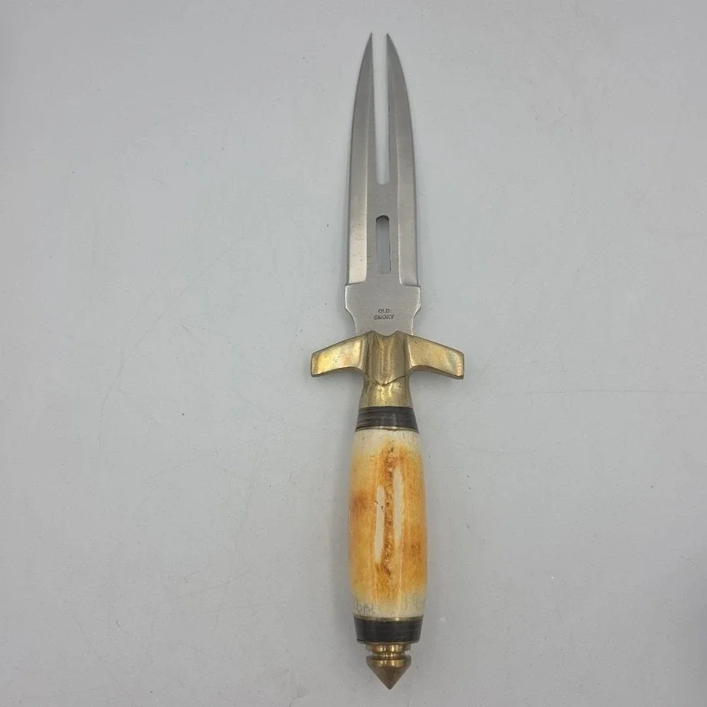 Vintage Dragon Slayer Double Edge Fixed Blade Old Smoky Dagger Pakistan